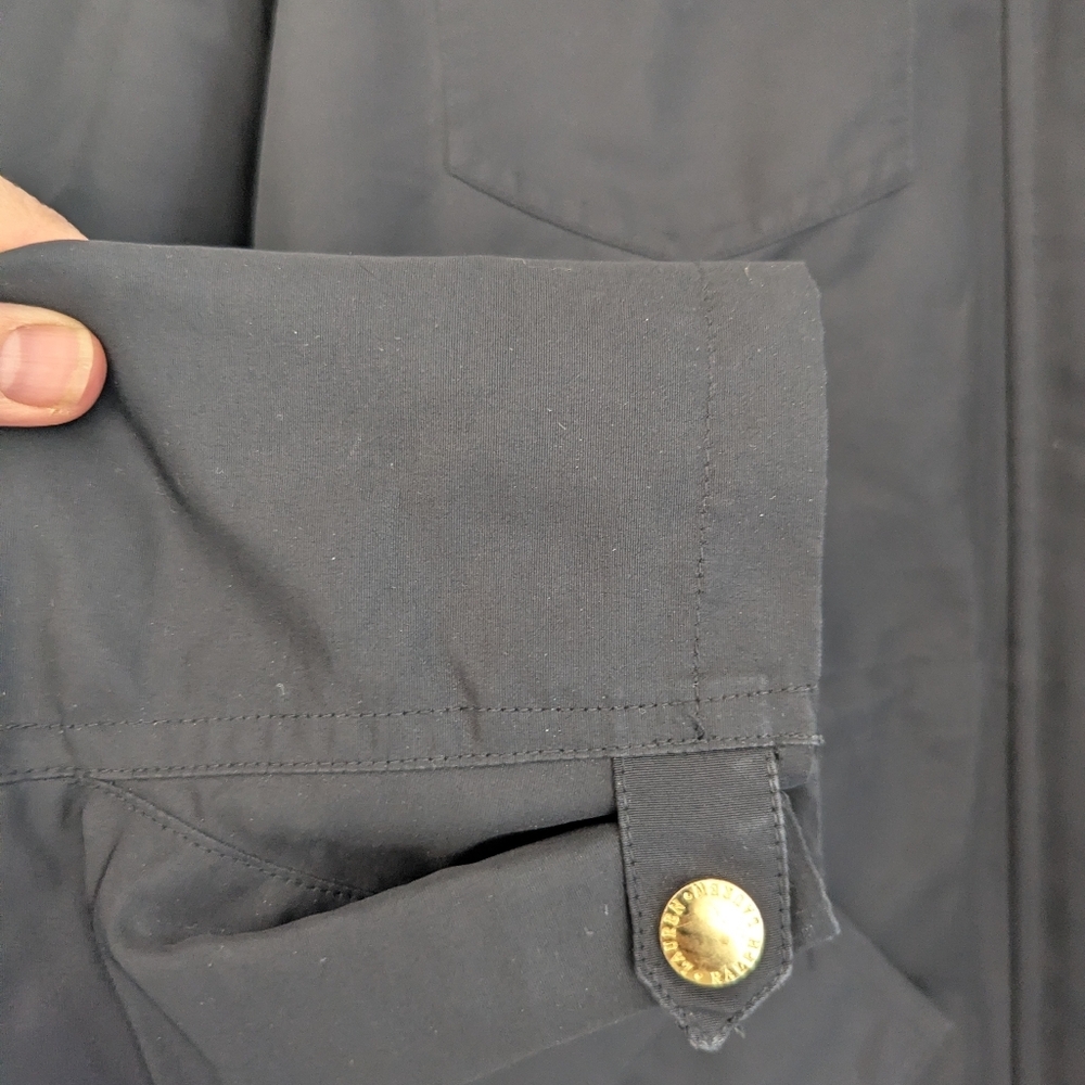 Ralph Lauren Chore Coat Barn Jacket Black Water Repellent Size Large - Picture 9 of 16